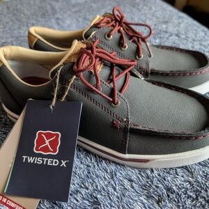 Twisted X Women's Gray and Red Casual Shoes